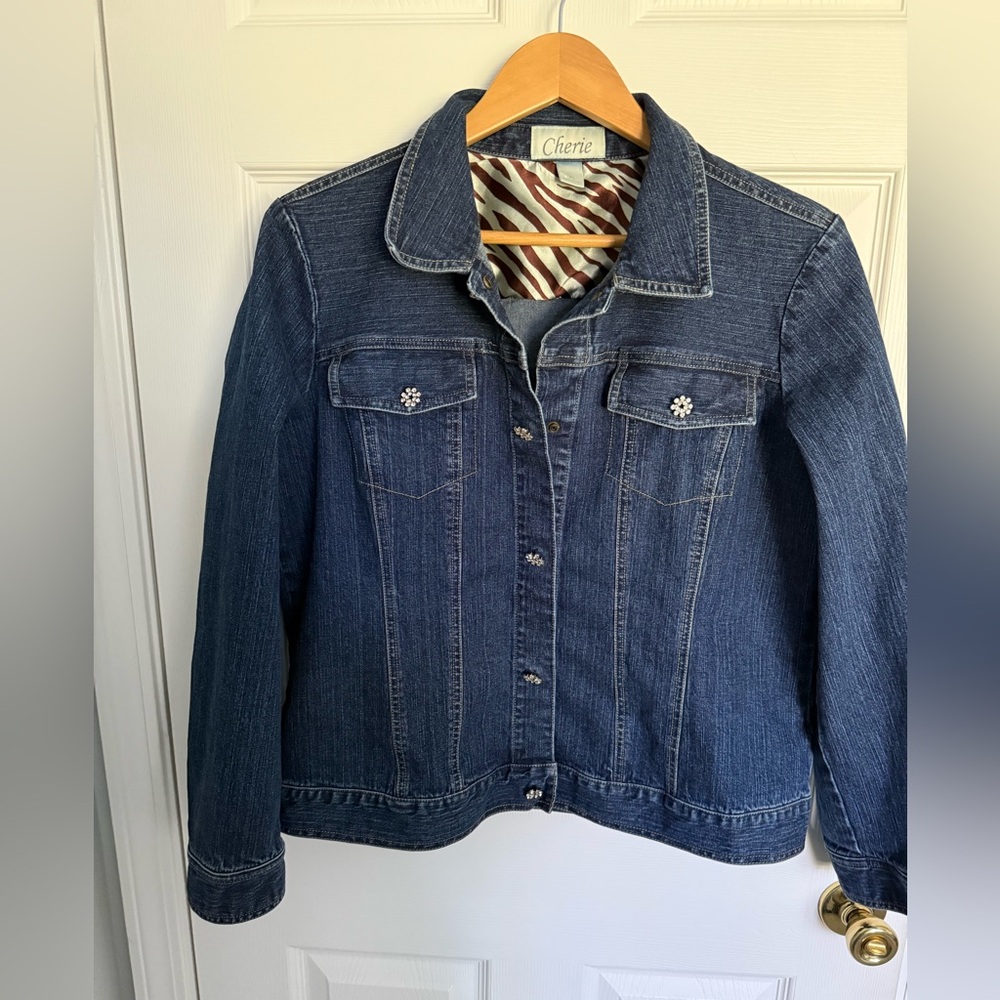 Cherie Women's Classic Blue Jean Jacket